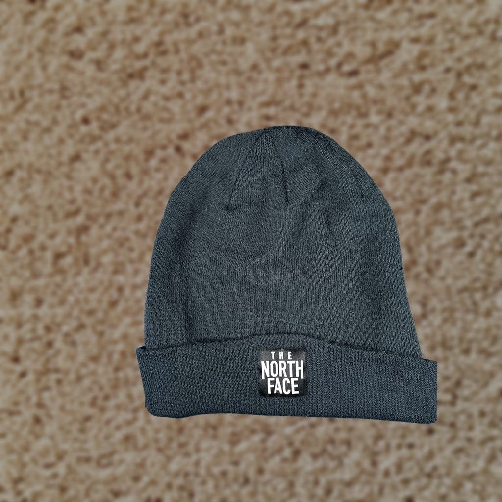 The North Face The North Face Beanie Mens One Size Gray Knit Cuffed Stretch Winter Casual Hat Size ONE SIZE - 1 Thumbnail