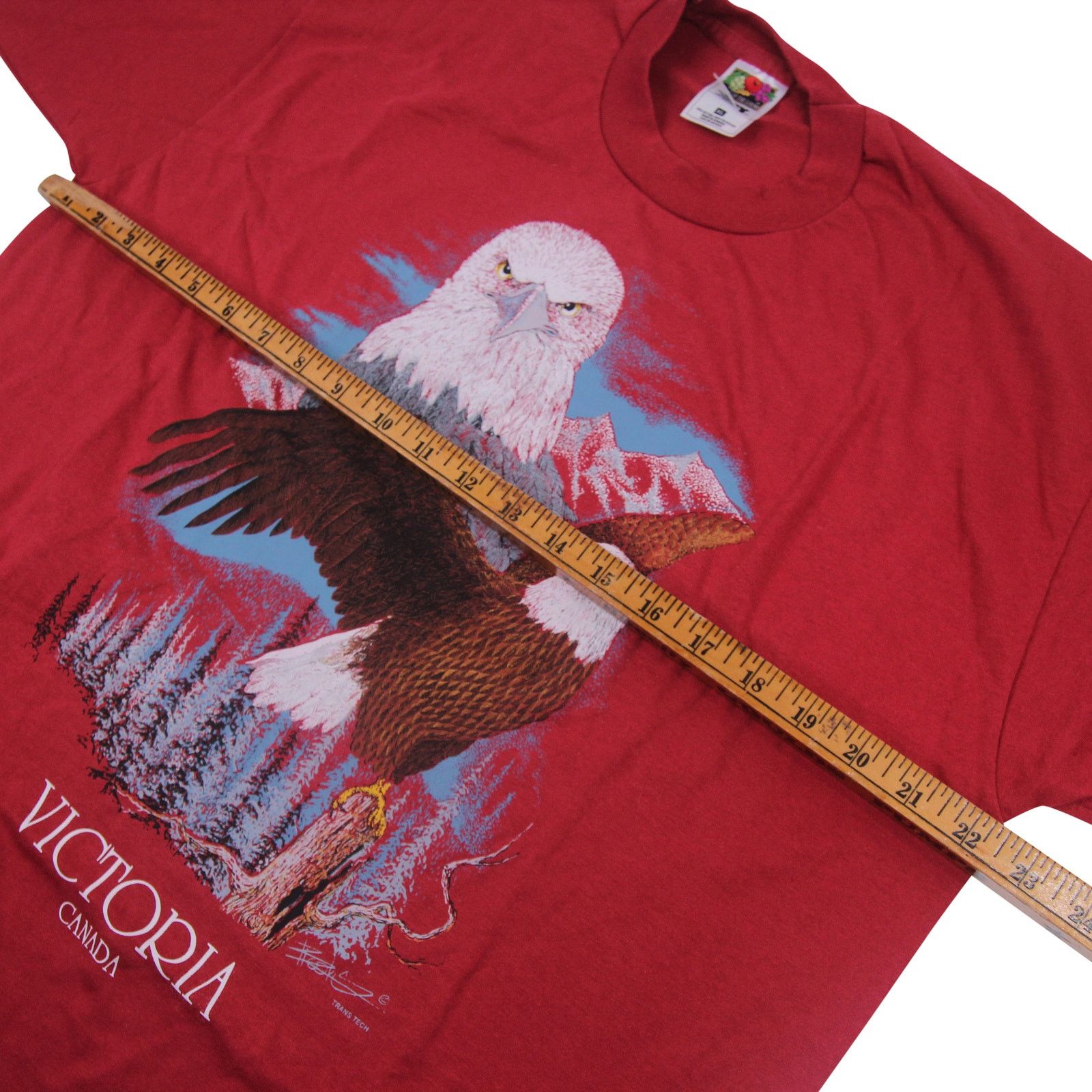 Fruit Of The Loom × Vintage Vintage Bald Eagle Graphic T Shirt Size US XL / EU 56 / 4 - 6 Thumbnail