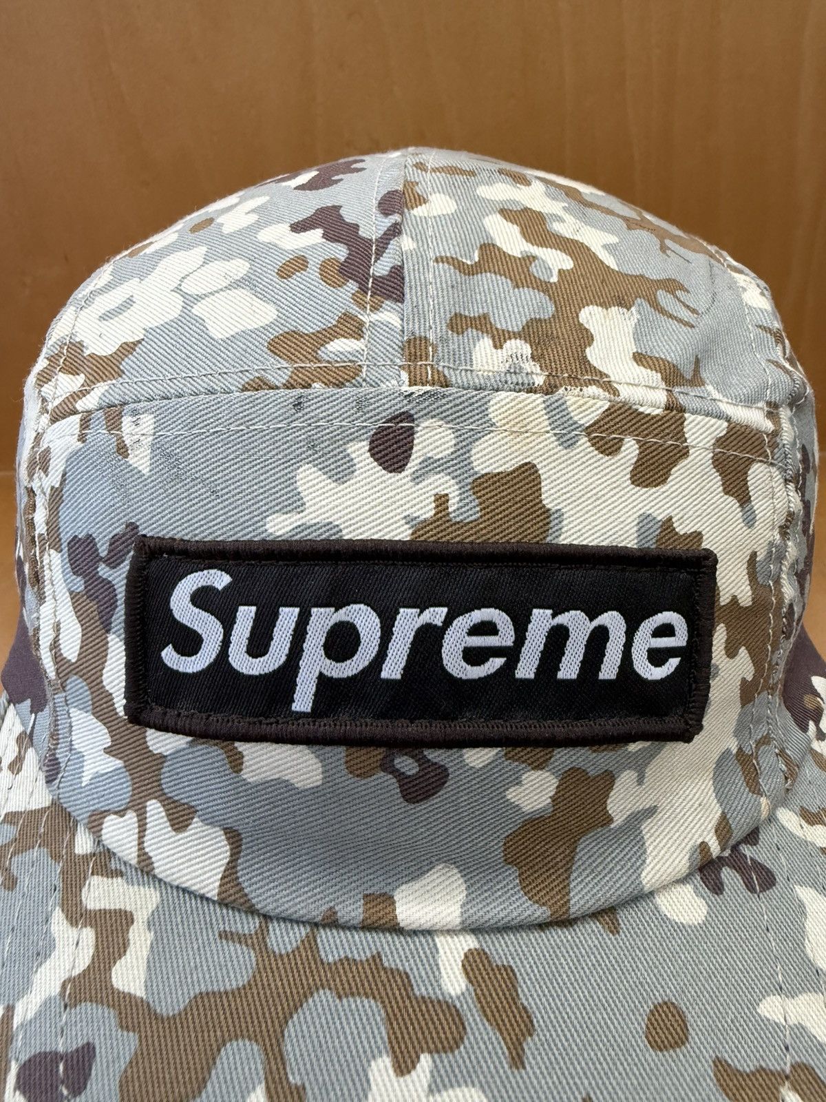 Supreme 2001 Vintage Supreme German Camo Camp Cap Size ONE SIZE - 2 Thumbnail