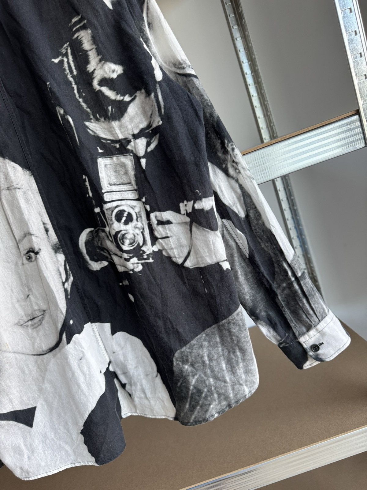 Dries Van Noten Runway SS16 Dries Van Noten Marilyn Monroe Photo Print Shirt Size US M / EU 48-50 / 2 - 13 Thumbnail