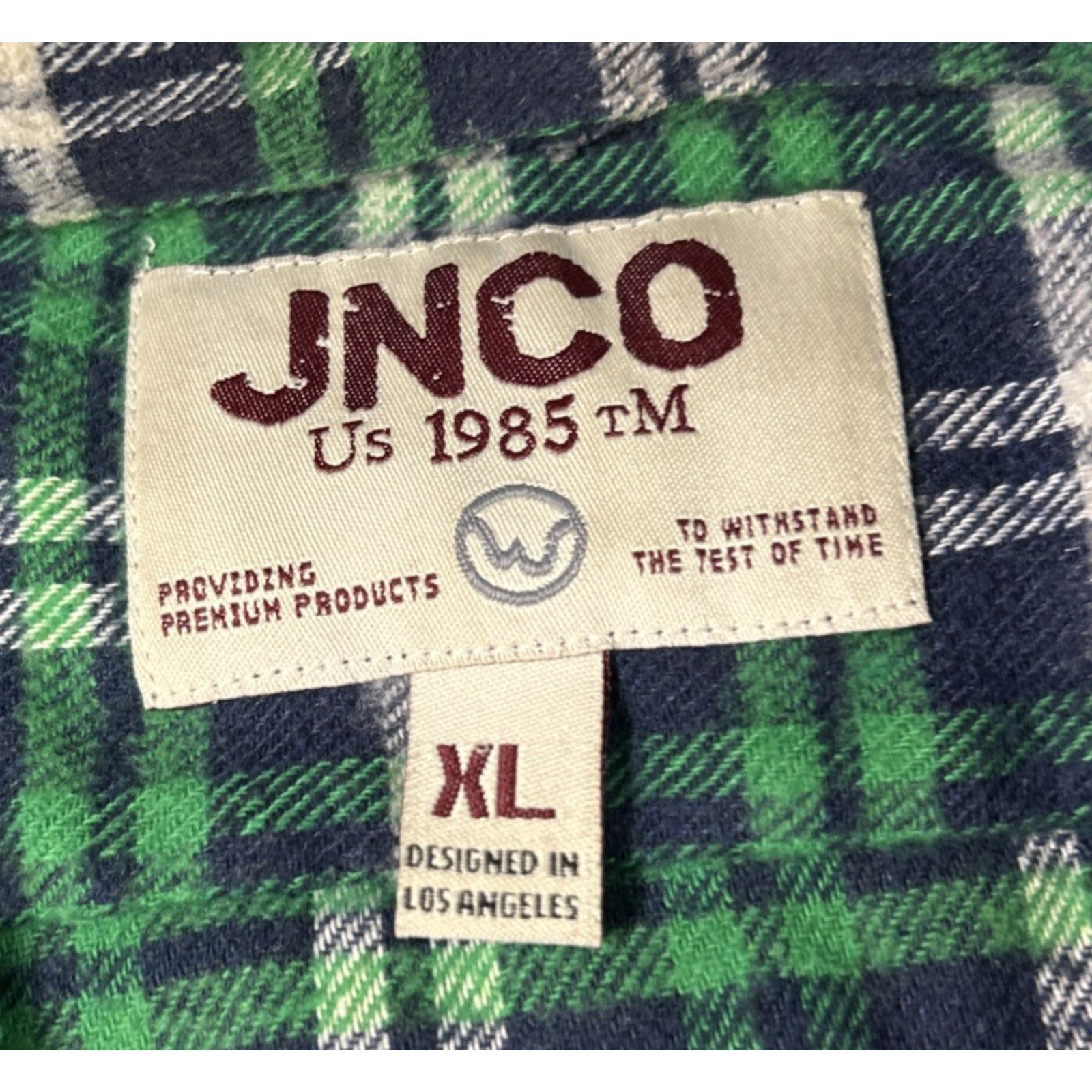 JNCO JNCO Flannel Mens XL Button Up Outdoors Vintage Plaid Gothic Size US XL / EU 56 / 4 - 4 Thumbnail