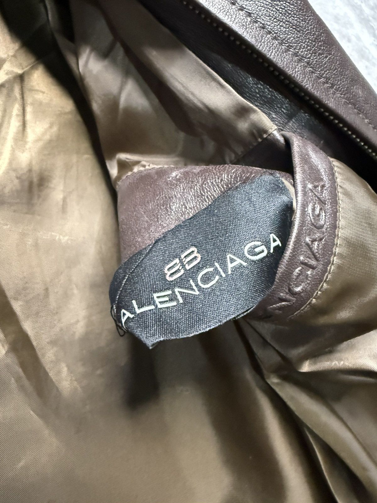 Balenciaga Balenciaga 1997 Nicolas Ghesquiere BB logo Leather Blouson Size US M / EU 48-50 / 2 - 12 Thumbnail