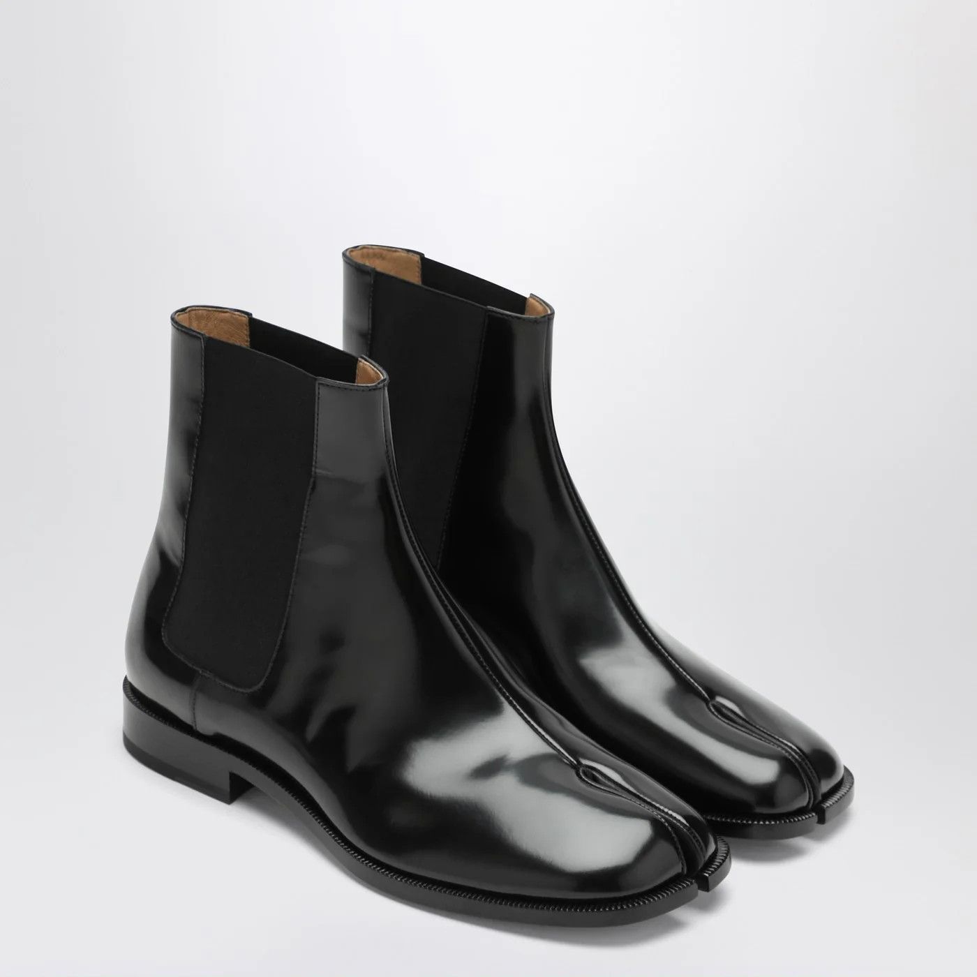 Maison Margiela o1d2blof0526 Tabi Chelsea Ankle Boots in Black Size US 12 / EU 45 - 2 Thumbnail