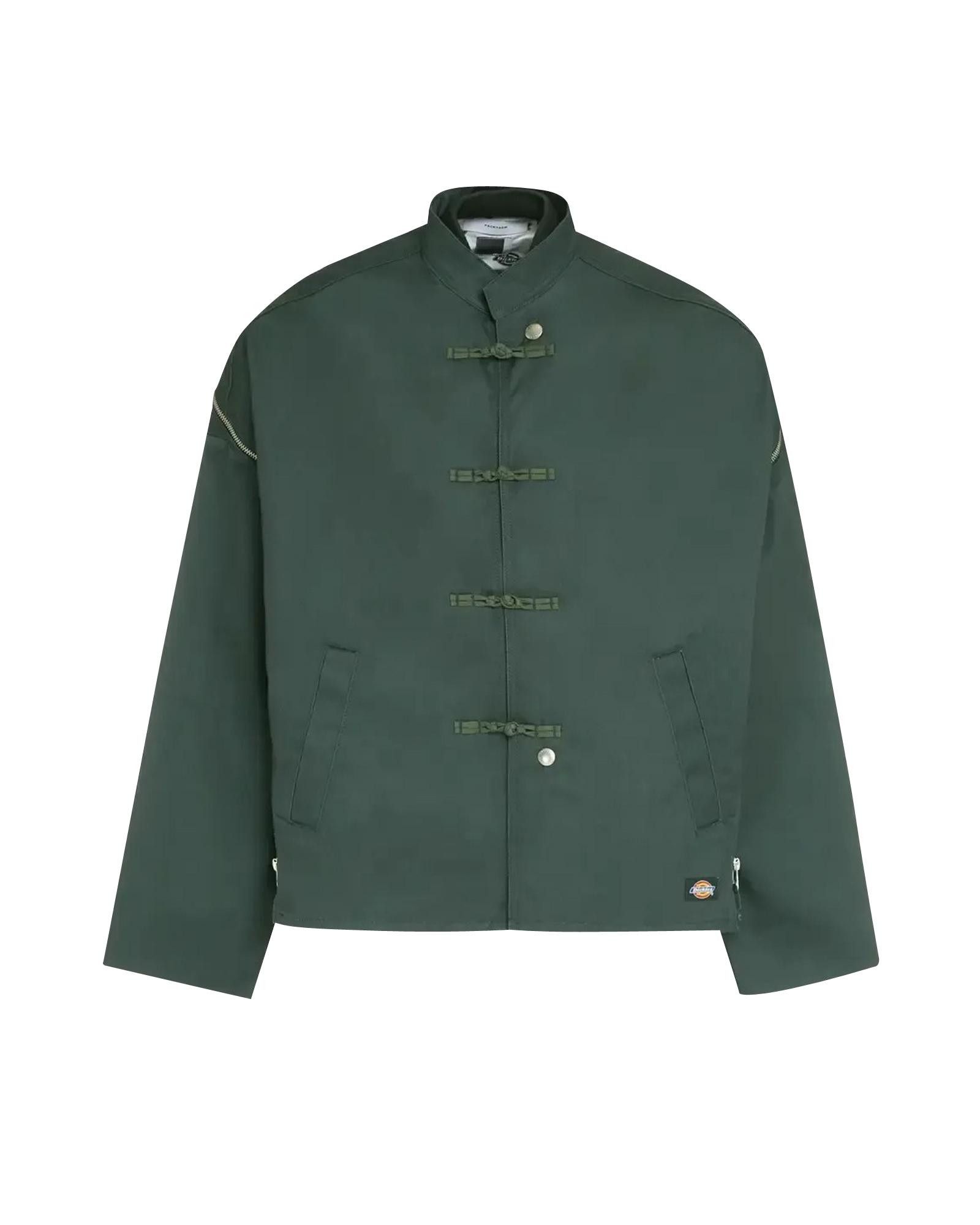 image of Facetasm Printed Logo Kung Fu Jacket in Green, Men's (Size Small)