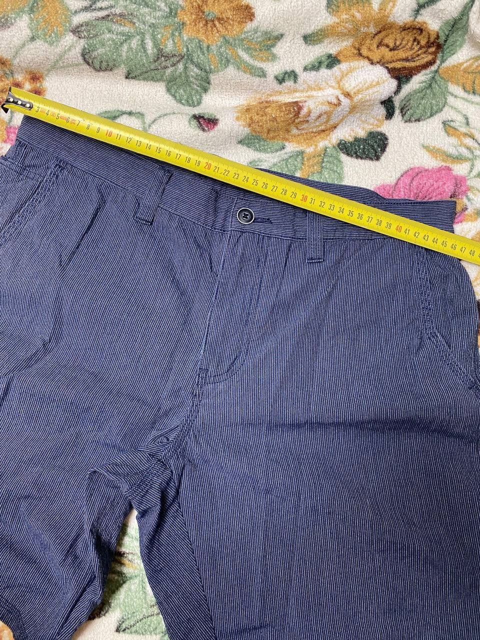 John Varvatos John Varvatos Shorts Pinstripe Linen Flat Front Designer Size US 36 / EU 52 - 5 Thumbnail
