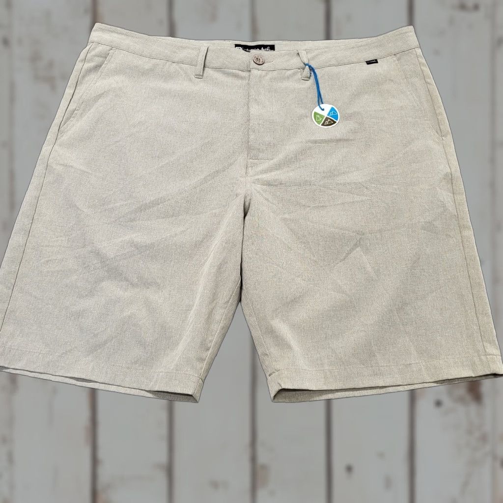 TravisMathew Travis Mathew Beck Shorts Men’s 42 Golf Chino Tan Be ck? Size US 42 / EU 58 - 1 Thumbnail