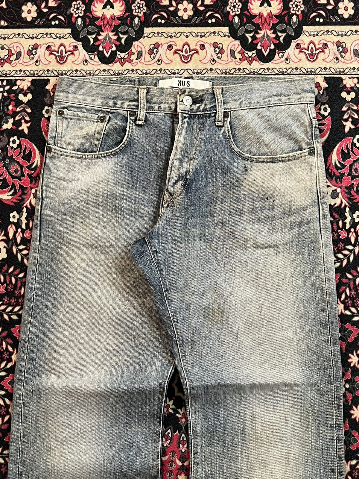 Edwin Vintage Edwin XVS Light Blue Washed Straight Leg Jeans Size US 32 / EU 48 - 4 Thumbnail