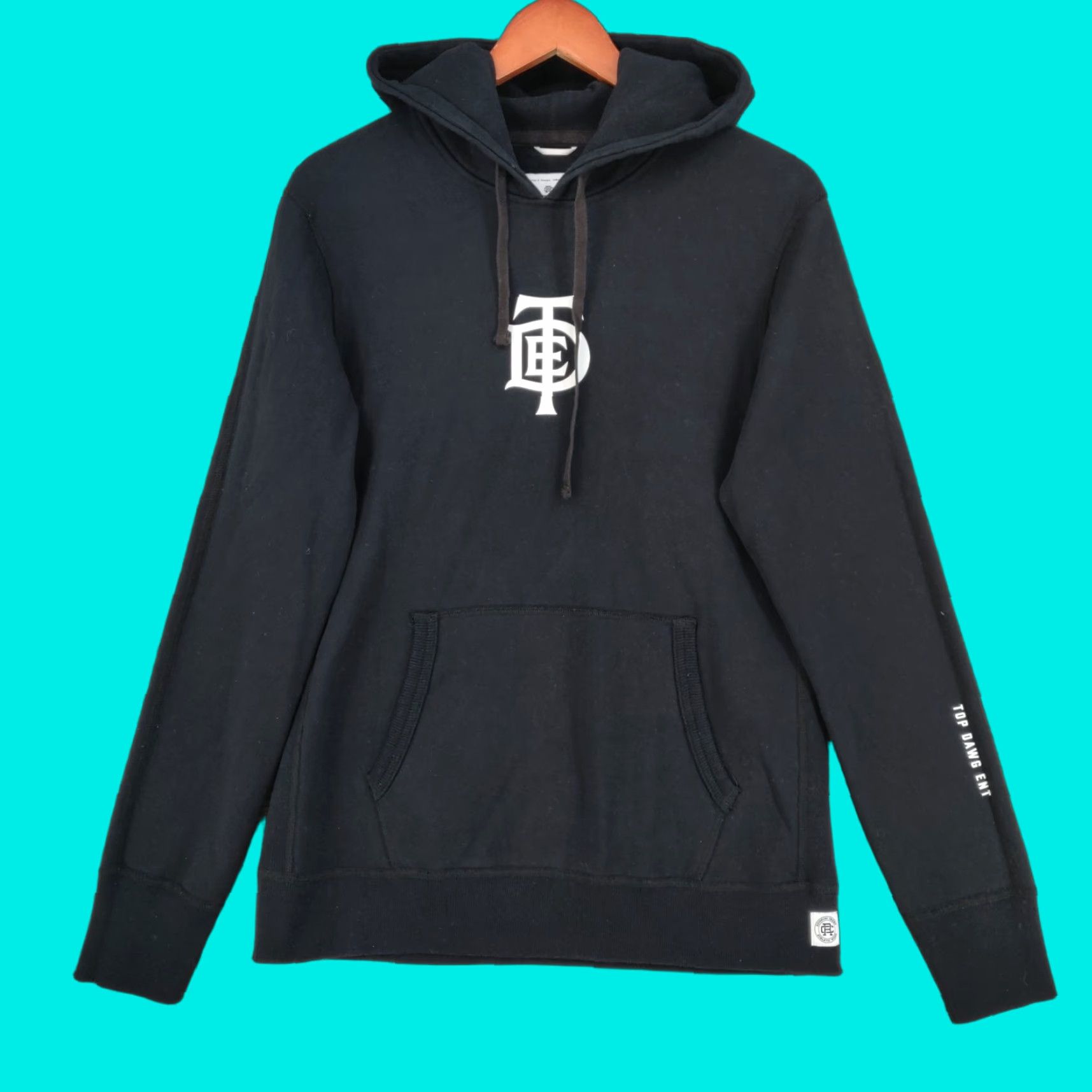 Reigning Champ VINTAGE Reigning Champ Hoodie Mens Small Black Top Dawg Ent Pullover Canada Athletic Size US S / EU 44-46 / 1 - 1 Thumbnail