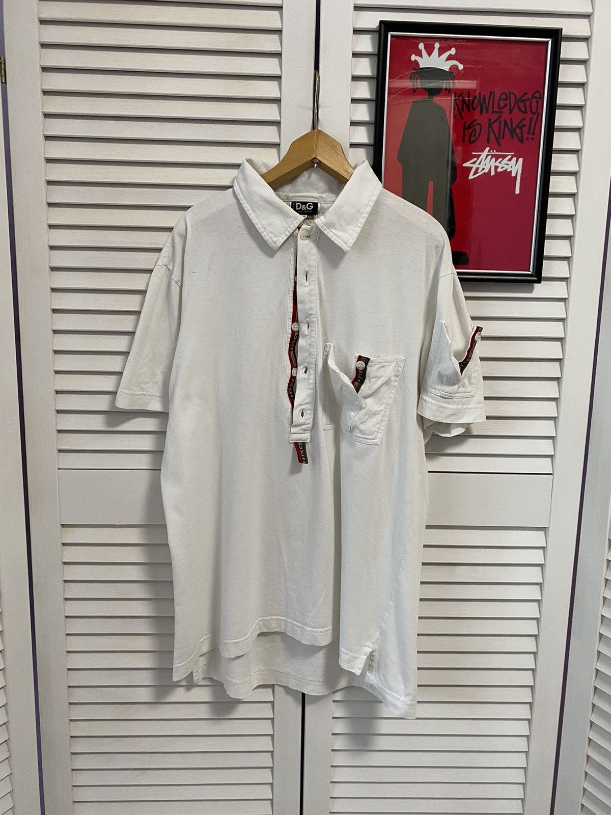 Dolce & Gabbana × Vintage Vintage Shirt Polo Dolce Gabbana Multi pocket Monogrammed Size US M / EU 48-50 / 2 - 1 Thumbnail