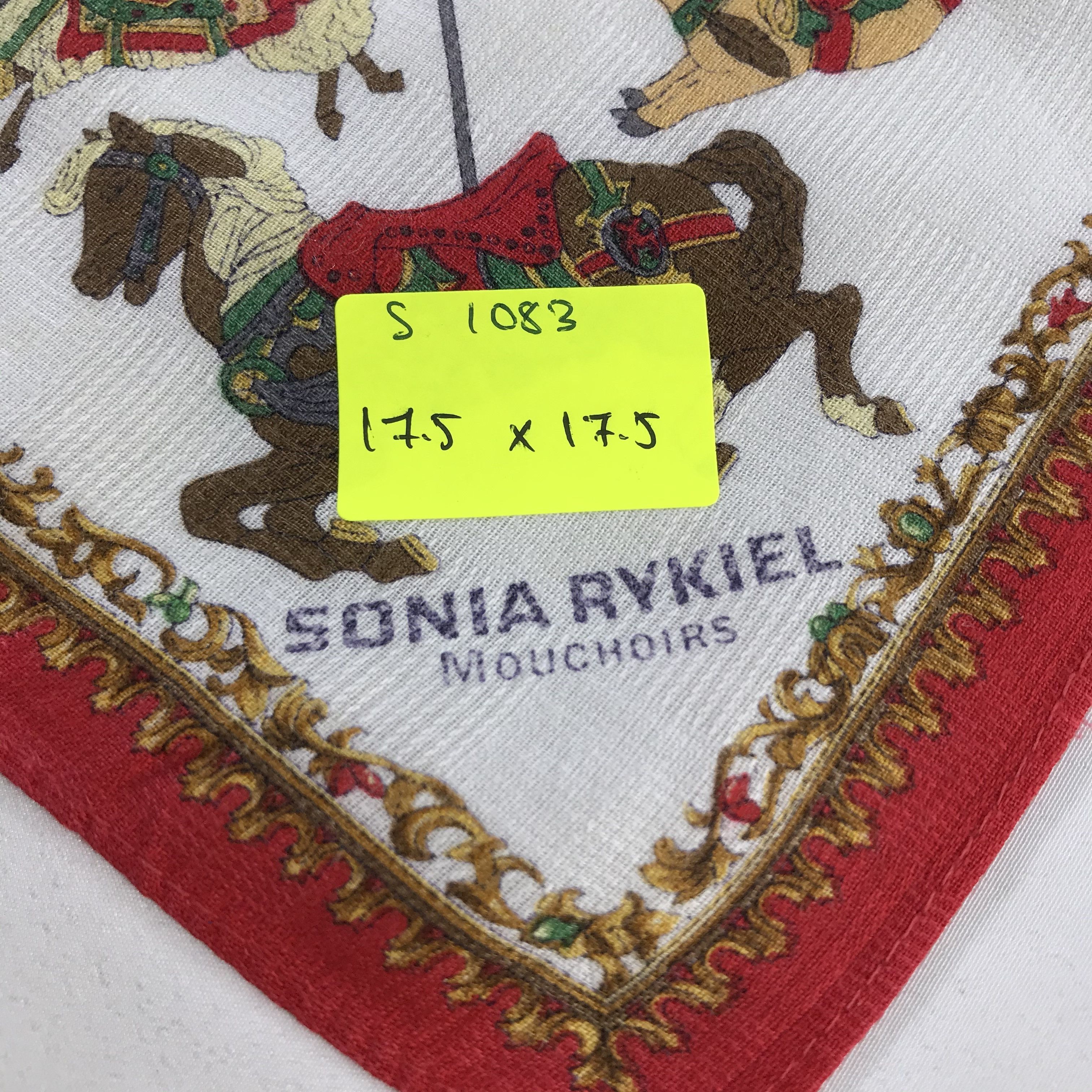 Sonia Rykiel × Vintage Sonia Rykiel Bandana / Handkerchief / Neckerchief - S1083 Size ONE SIZE - 5 Thumbnail