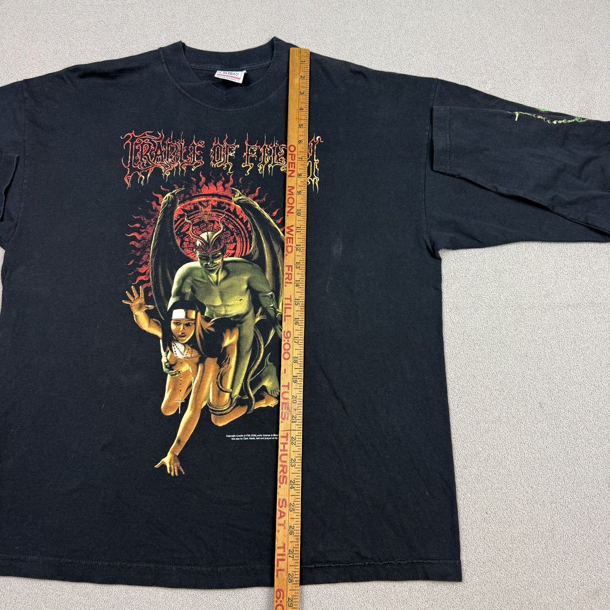 Other Vintage 2000 Cradle of Filth Long Sleeve Size US XL / EU 56 / 4 - 4 Thumbnail
