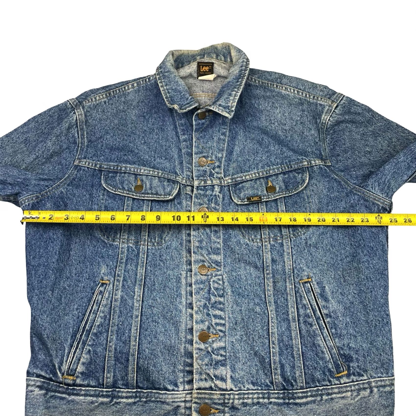 Lee VINTAGE Lee Men’s Denim Trucker Jean Jacket Blue 46R Size US 30 / EU 46 - 6 Thumbnail