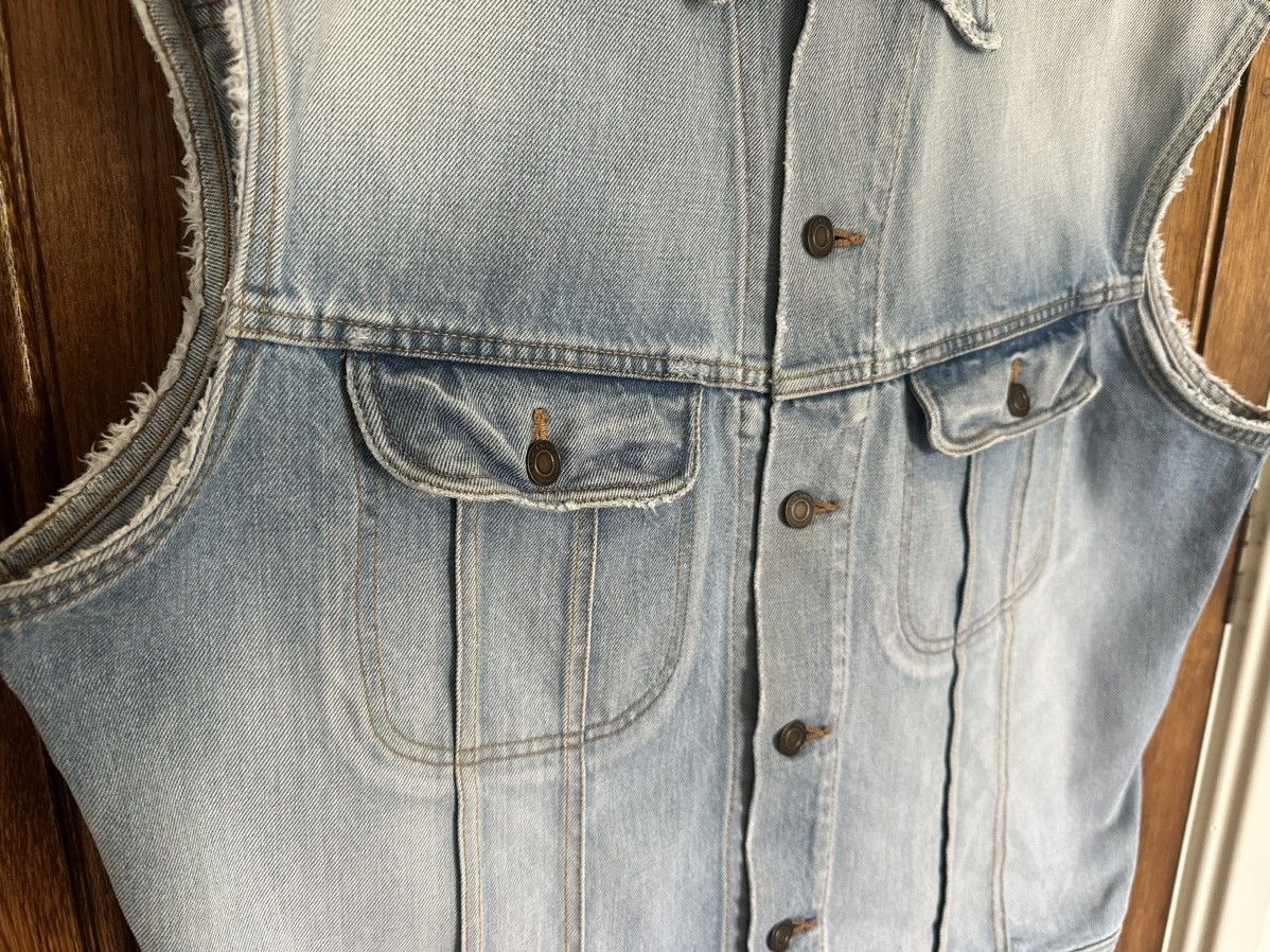 Saint Laurent Paris Ss16 Surf Sound Saint Laurent grail sleeveless denim jacket Size US XL / EU 56 / 4 - 12 Thumbnail
