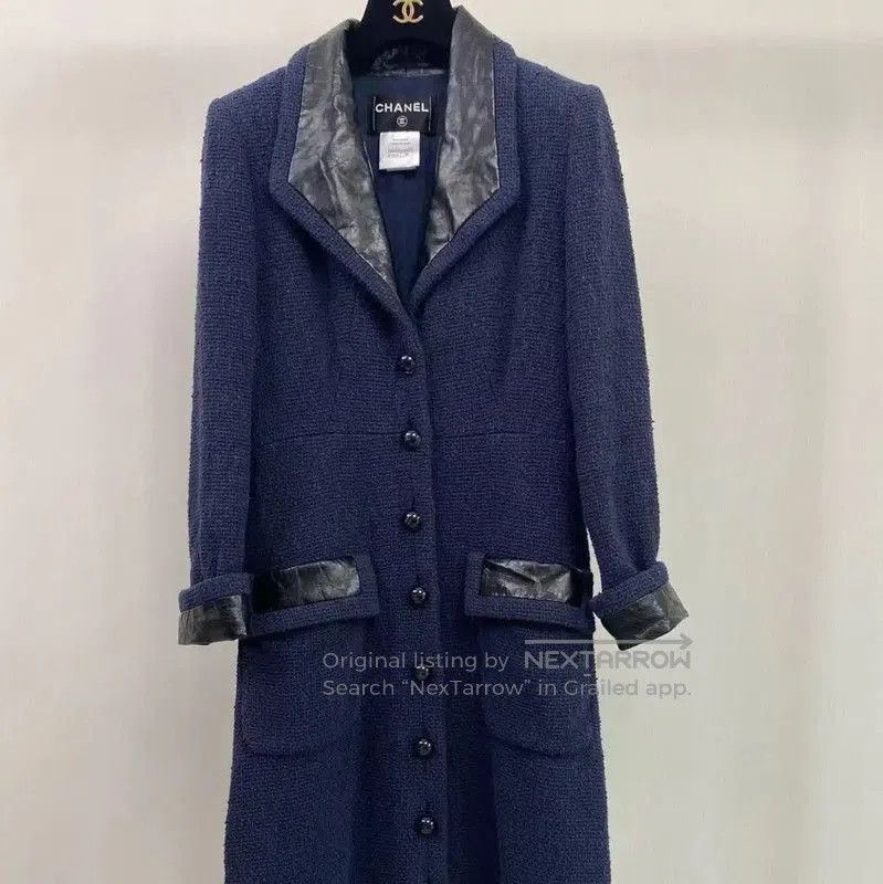 Chanel Chanel Blue Long Coat for Women . Size M / US 6-8 / IT 42-44 - 1 Thumbnail