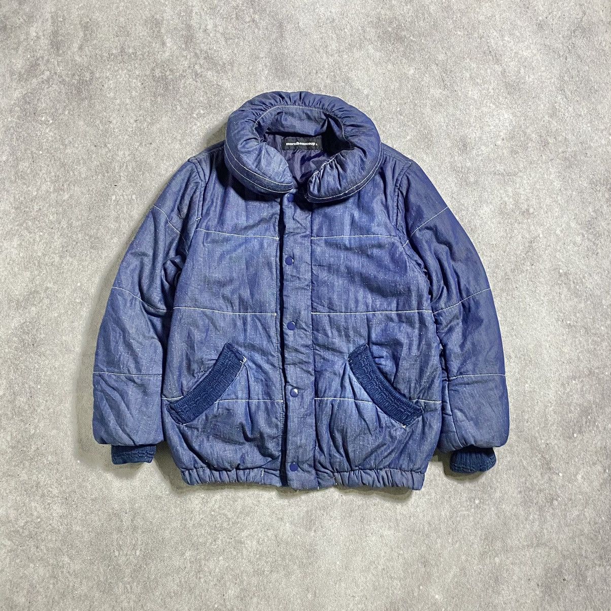 Issey Miyake Issey Miyake Vintage Mercibeacoup Denim Down Puffer Size US M / EU 48-50 / 2 - 1 Thumbnail