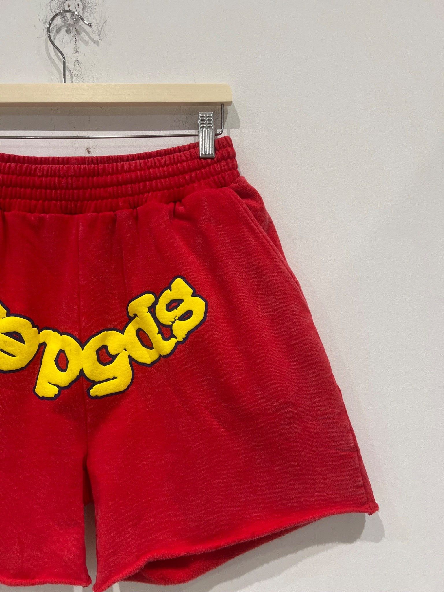 Sp5der Sp5der OG Logo Sweatshort Red Size US 32 / EU 48 - 2 Thumbnail