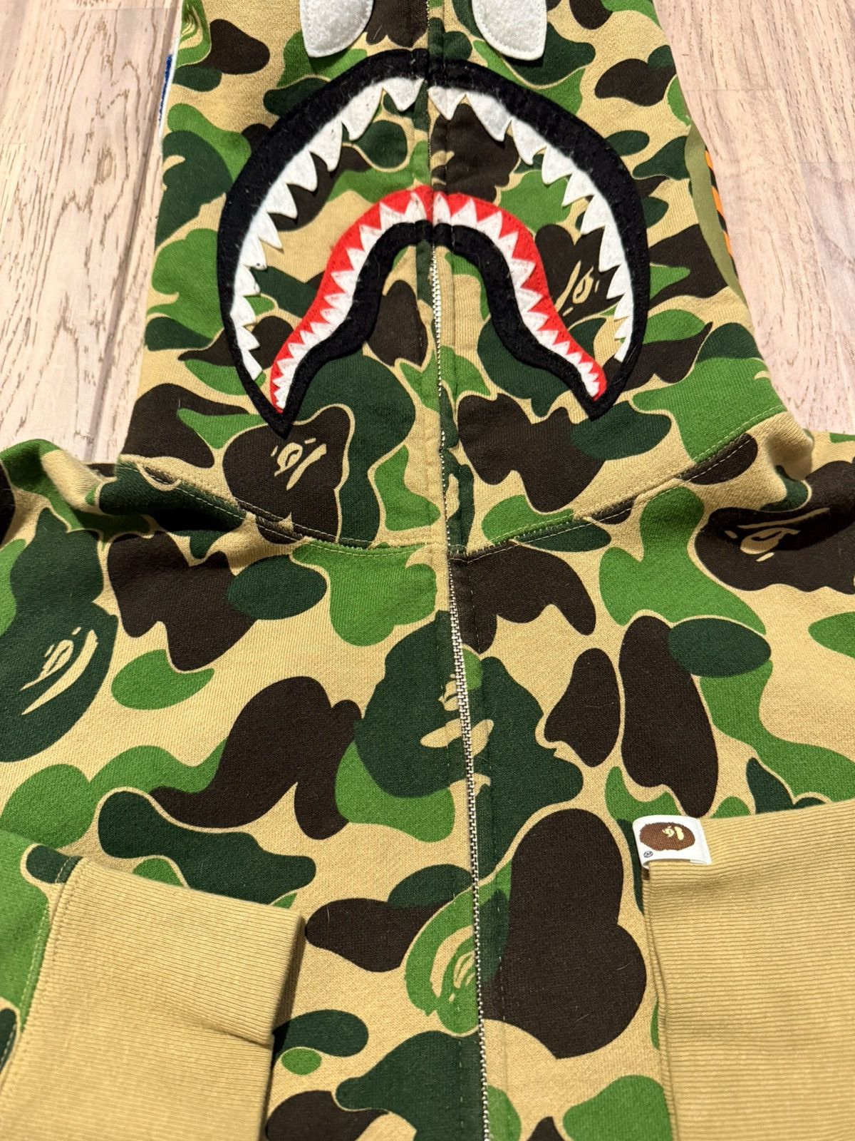 Bape A BATHING APE CAMO SEPARATE SHARK FULL ZIP HOODIE Size US M / EU 48-50 / 2 - 3 Thumbnail
