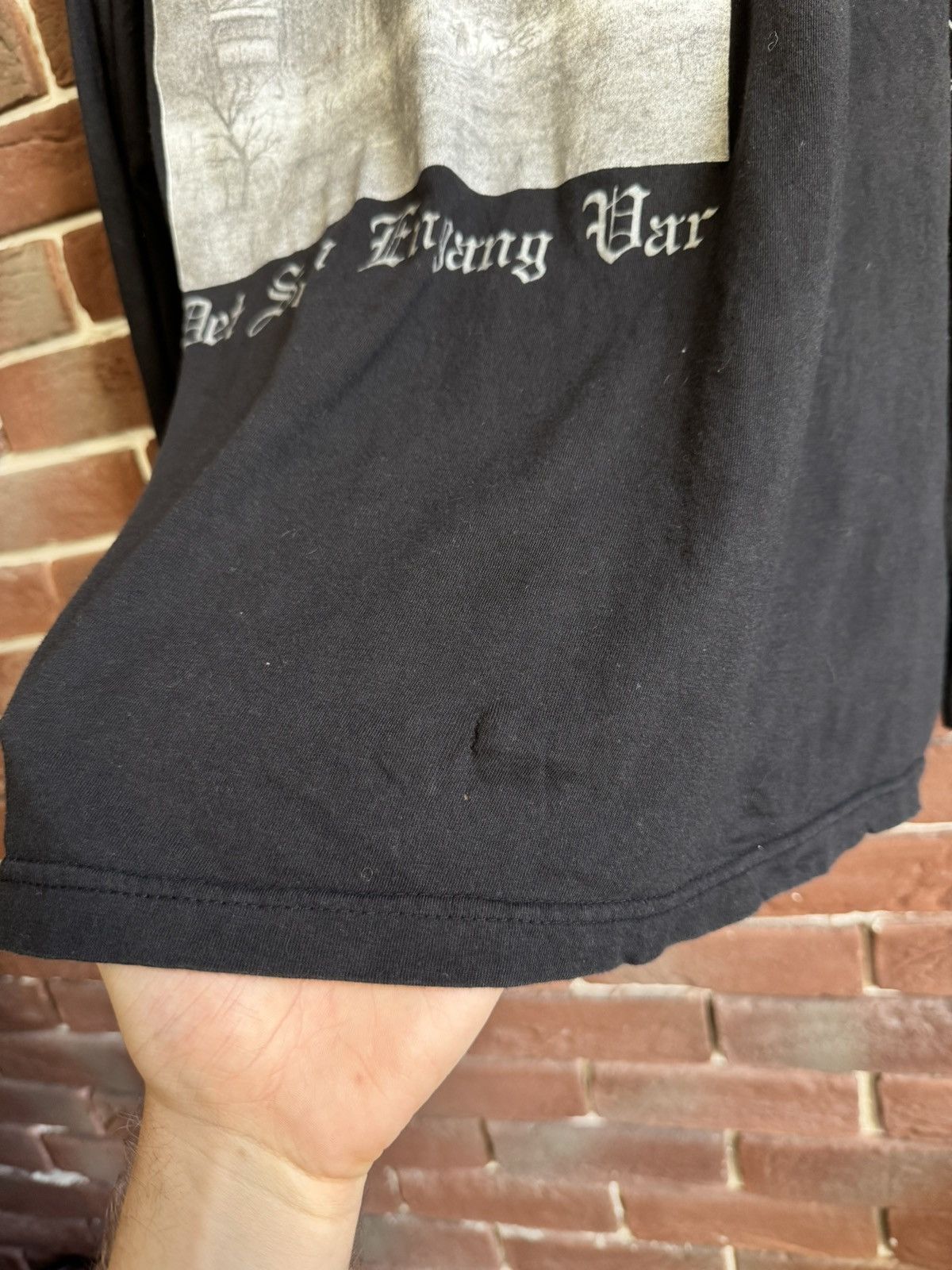 Band Tees Vintage 90s Burzum Det Som Var Black Metal Band Tshirt Rare Size US XL / EU 56 / 4 - 3 Thumbnail