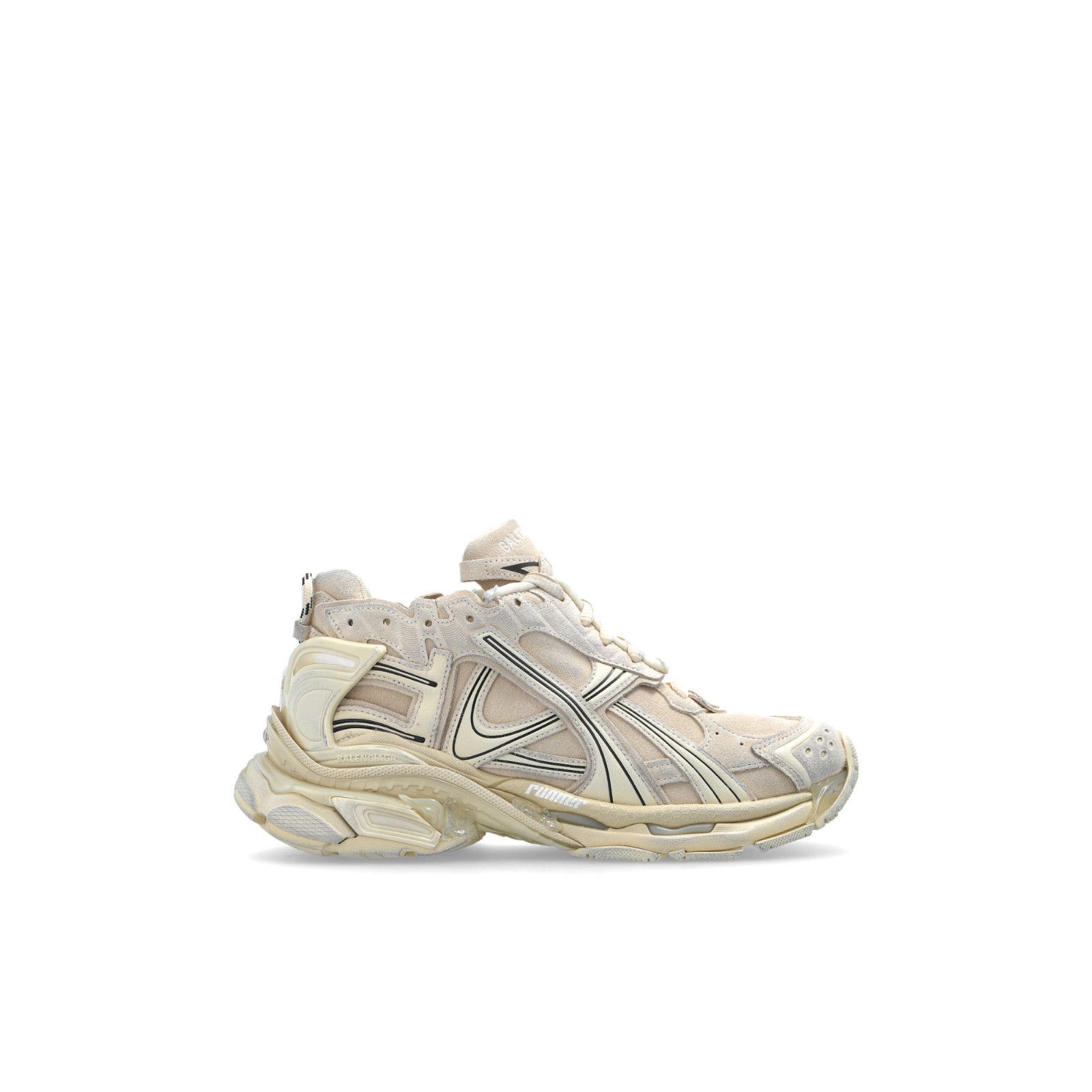 BALENCIAGA Runner $1190 Women's Beige Sneakers New And Authe