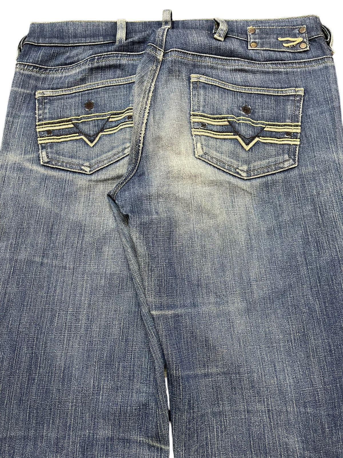 Diesel Vintage Diesel Industry Faded Wash Style Wide Leg Jeans Size US 30 / EU 46 - 6 Thumbnail