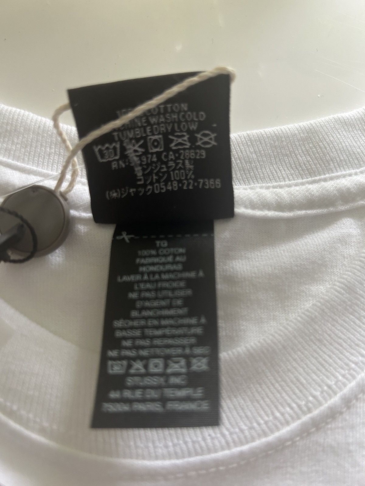 Stussy Stussy all caps long sleeve crewneck streetwear logo white Size US XL / EU 56 / 4 - 4 Thumbnail