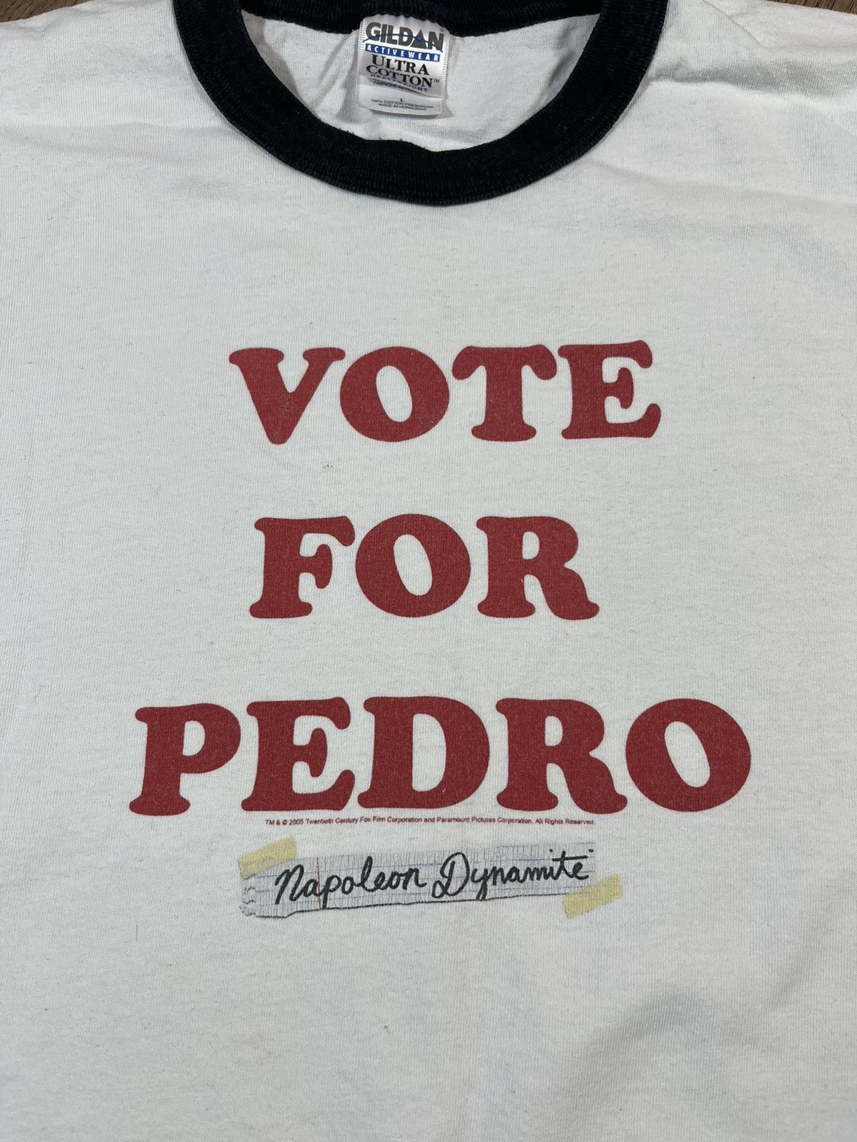 Vintage Vintage 2005s Napoleon Dynamite Vote For Pedro T Shirt Movie Size US L / EU 52-54 / 3 - 2 Thumbnail