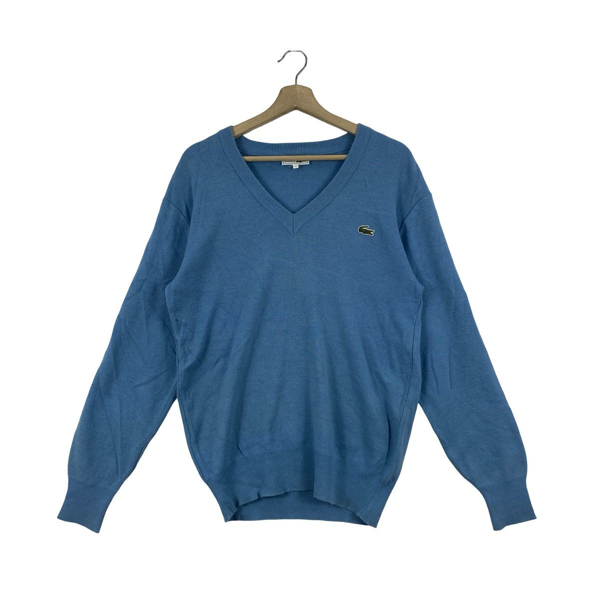 Lacoste Vintage CHEMISE LACOSTE V-Neck Knit Sweater Pullover Jumper Size US M / EU 48-50 / 2 - 3 Thumbnail