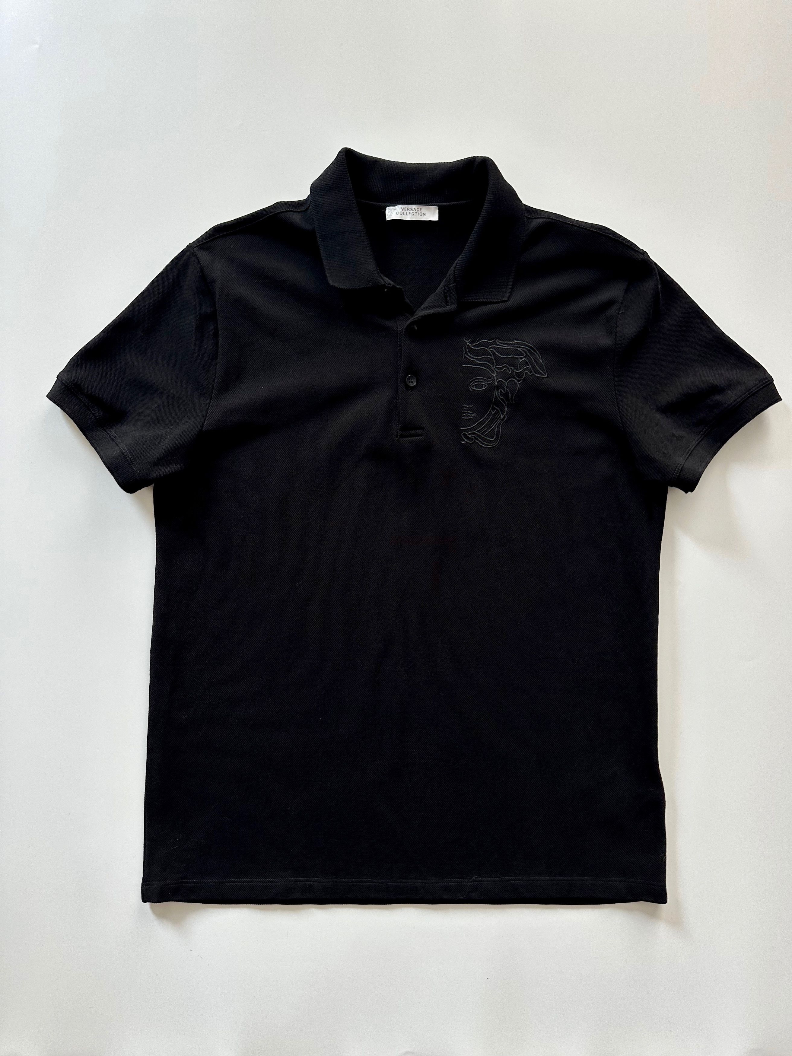 Versace Versace Collection Medusa Black Polo Shirt Short Sleeve Size US M / EU 48-50 / 2 - 9 Thumbnail