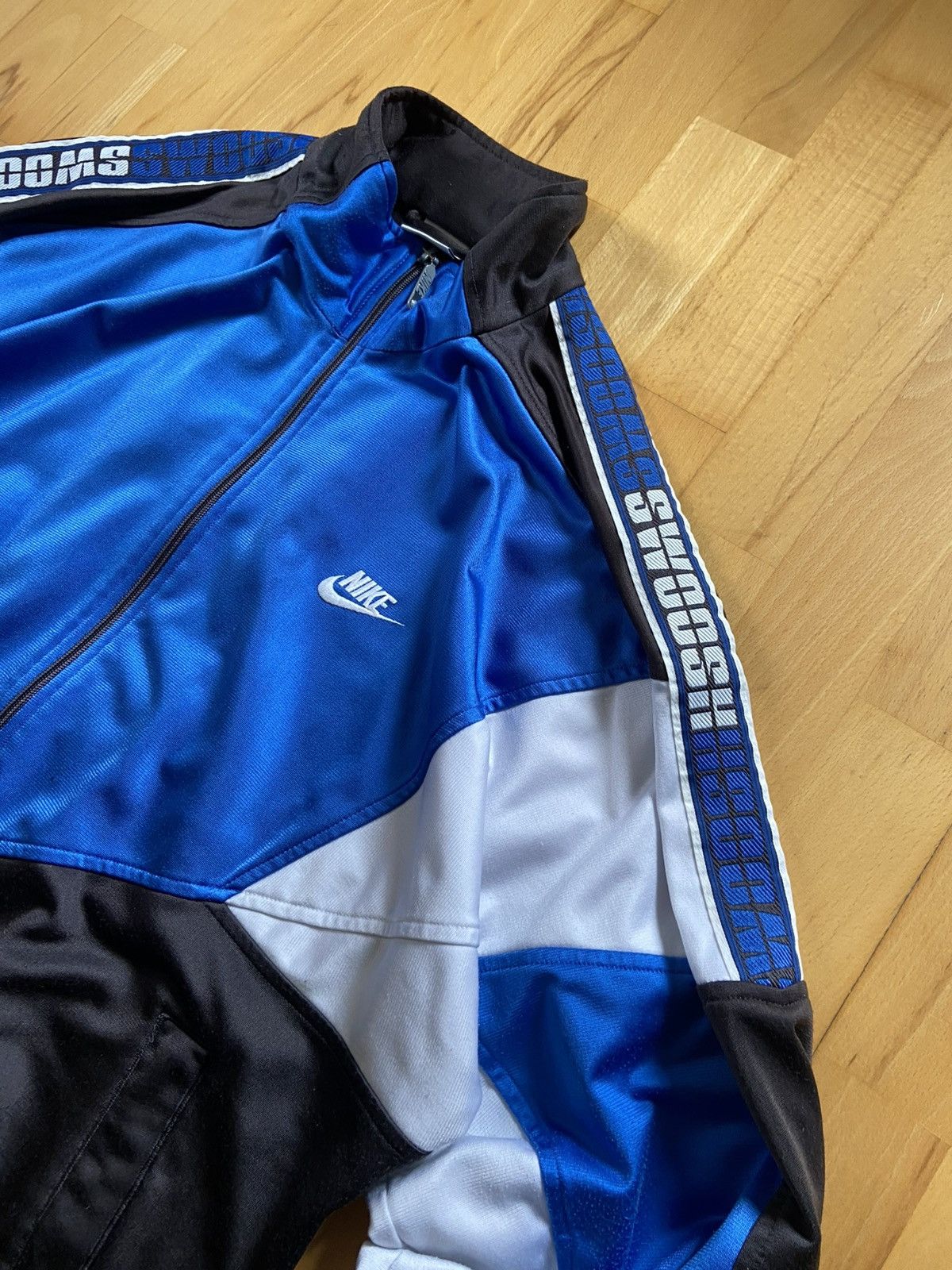 Nike Vintage Nike Swoosh Zip Hoodie, blue Size US L / EU 52-54 / 3 - 2 Thumbnail