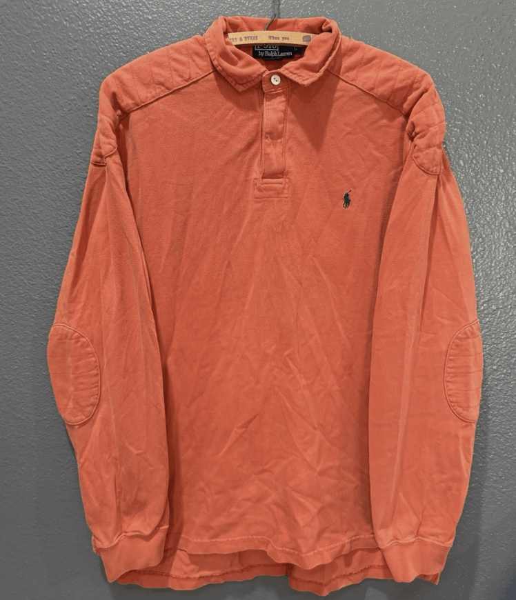 Polo Ralph Lauren Vintage 90s Ralph Lauren Heavyweight Rugby Polo Size US L / EU 52-54 / 3 - 1 Thumbnail