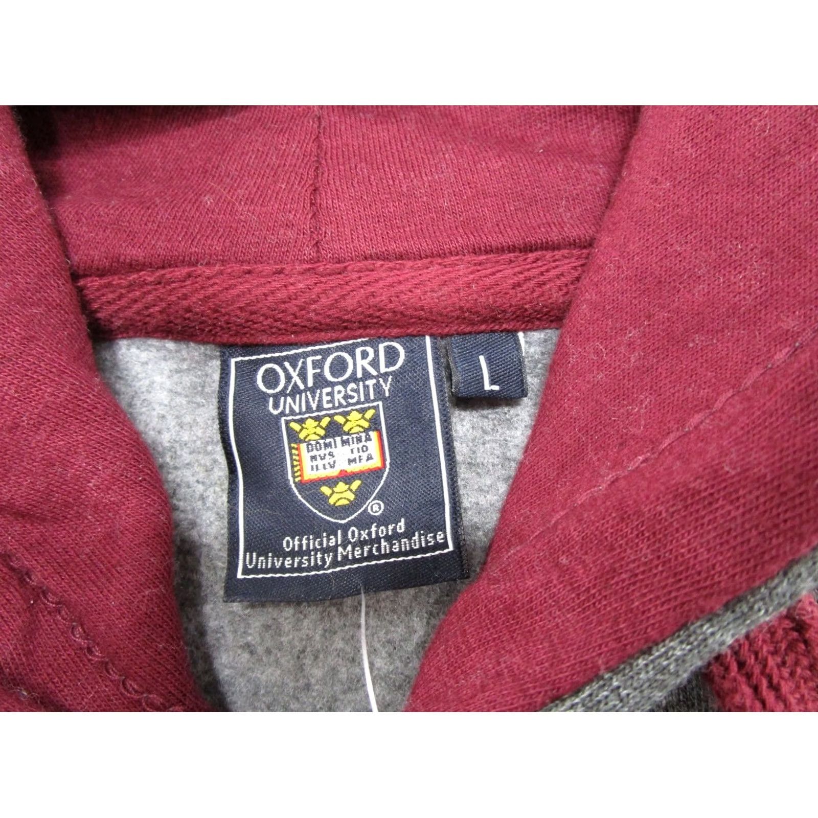 Vintage OXFORD Hoodie Pullover Oxford University Gray L Men Regular Hooded Pockets Embroidered Logo Navy Size US L / EU 52-54 / 3 - 3 Thumbnail