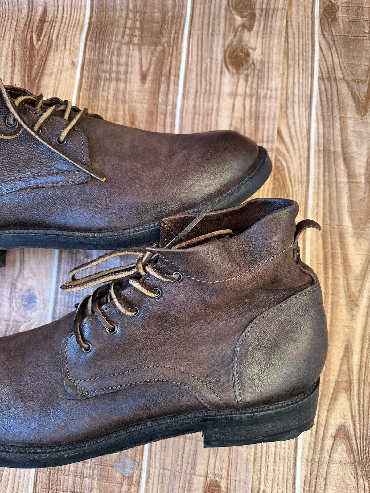 A.S.98 AS 98 Leather Boots Avant Garde Burnished Combat x Guidi Size US 12 / EU 45 - 10 Thumbnail