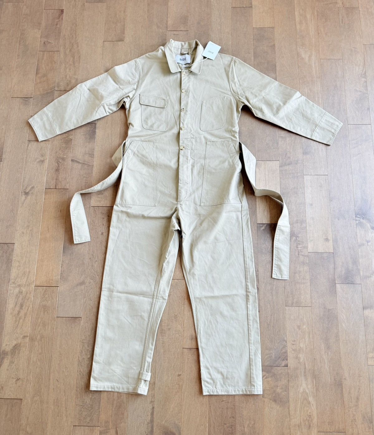 Bode New 1 of 1 Historic British Khaki Belted Jumpsuit Coverall Size US 36 / EU 52 - 5 Thumbnail