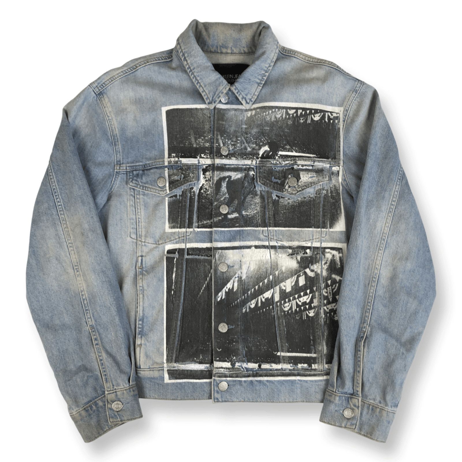 Pre-owned Calvin Klein X Calvin Klein 205w39nyc Calvin Klein X Andy Warhol Rodeo Denim Jacket In Blue