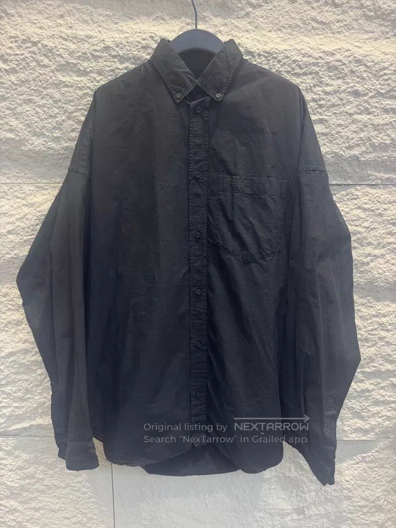Balenciaga Balenciaga Black Faded Shirt Size US M / EU 48-50 / 2 - 1 Thumbnail