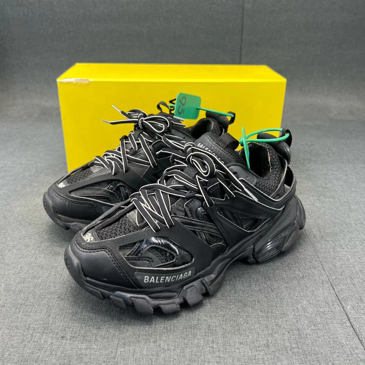 Balenciaga Track 36 Black Near New Original Box