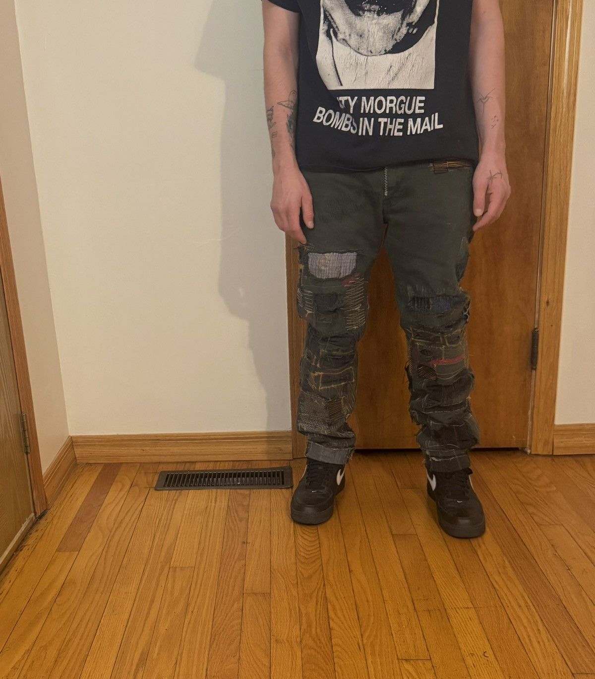 Other Custom 1/1 jeans “distorted stitches” Size US 34 / EU 50 - 7 Thumbnail