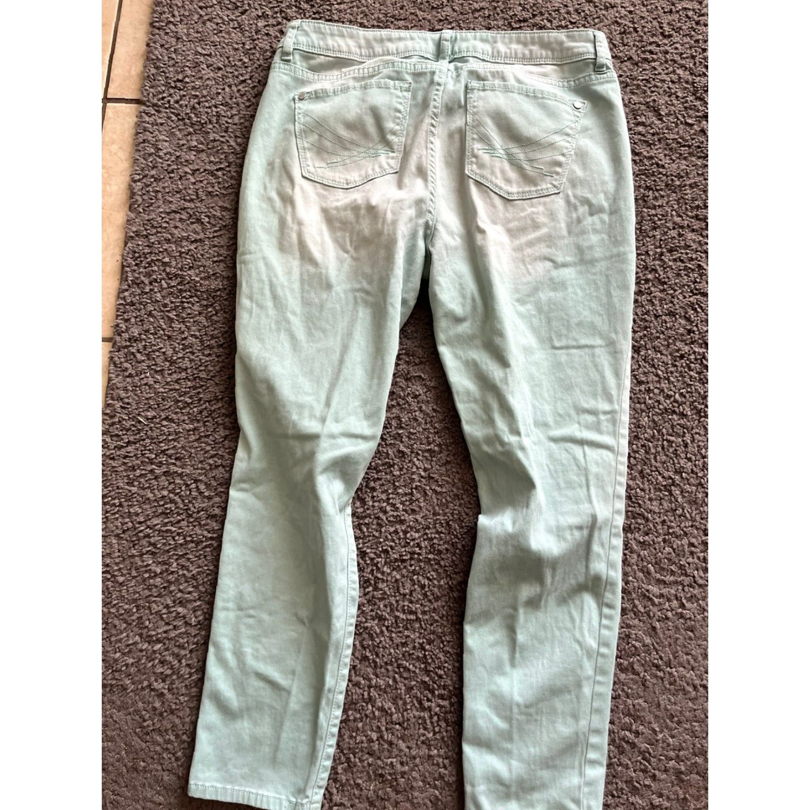 Vintage Simply Vera Vera Wang Jeans Women 8 Light Blue Cotton Skinny Ankle Jeans Womens Size 30" / US 8 / IT 44 - 3 Thumbnail