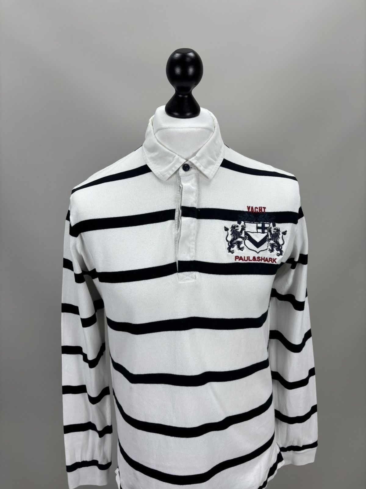 Paul & Shark Mens long sleeve rugby Paul Shark Size L Color White Size US L / EU 52-54 / 3 - 2 Thumbnail