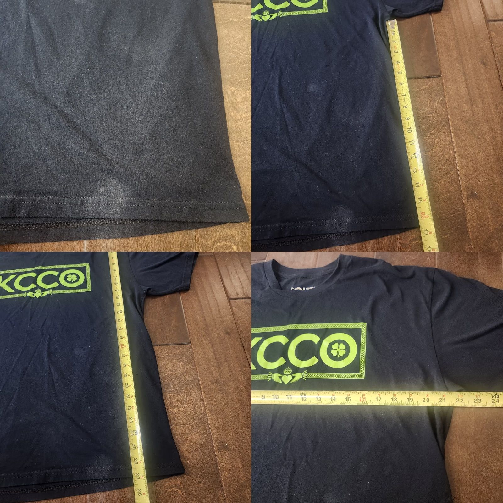 Vintage KCCO Chive Shirt Mens XL Black Tee Clover Graphic Keep Calm Chive On Minor Stain Size US XL / EU 56 / 4 - 8 Thumbnail