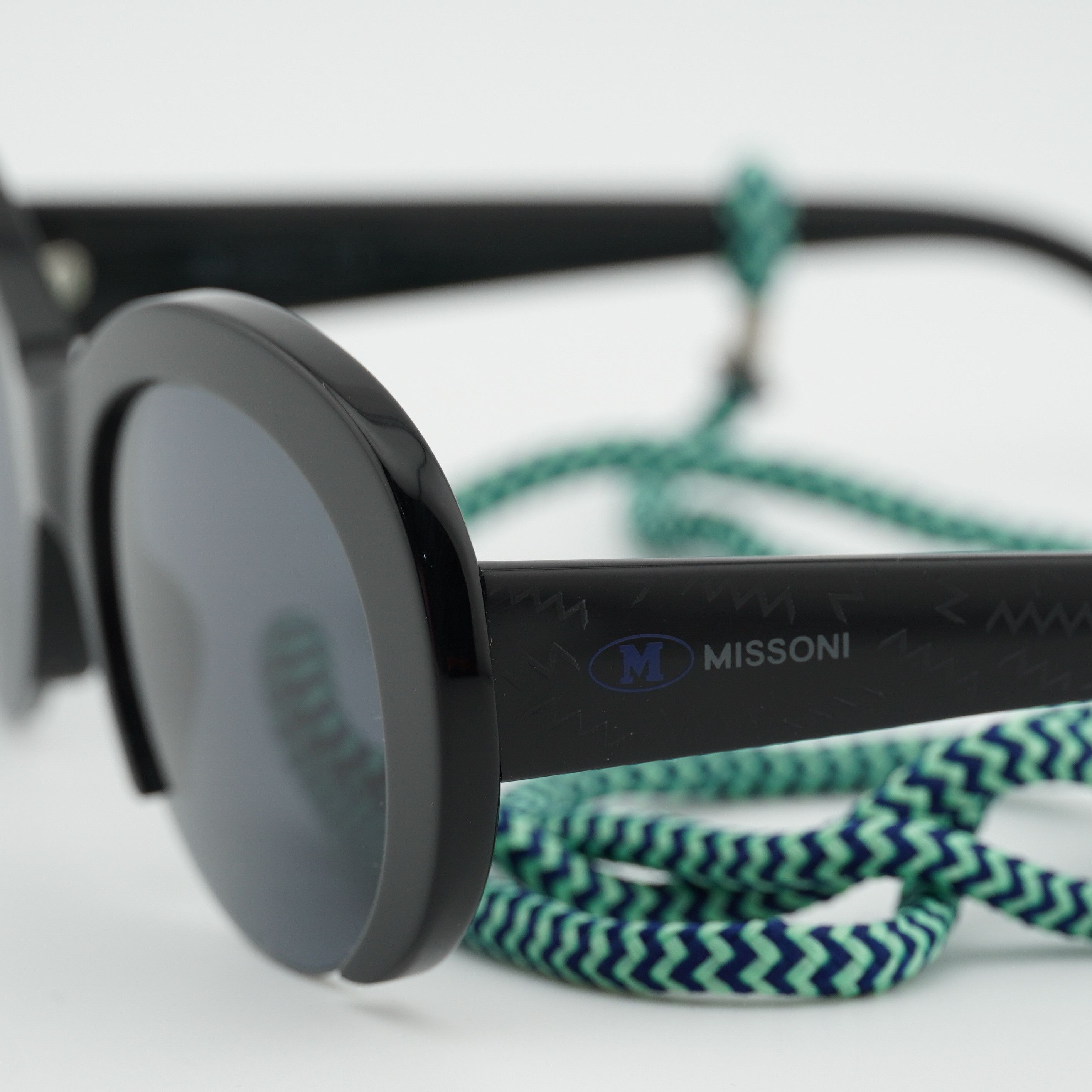Missoni M Missoni MMI 0071/S 0807 IR Sunglasses Black Round Frame Size ONE SIZE - 2 Thumbnail