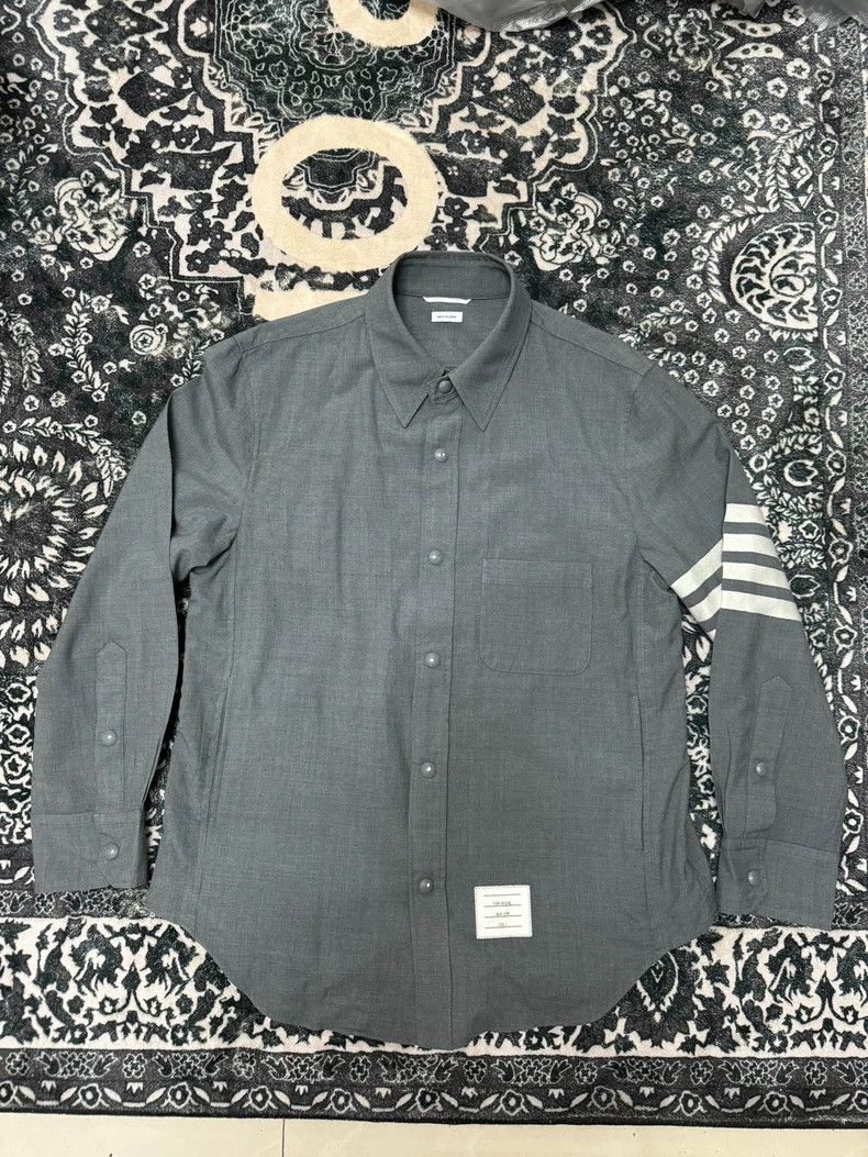 Thom Browne Thom Browne The shirt was dark grey Size US S / EU 44-46 / 1 - 1 Thumbnail