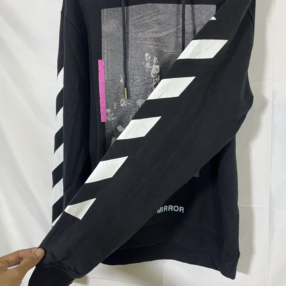 Off-White Off White Caravaggio Mirror Mirror Virgil Abloh Hoodie Size US XXL / EU 58 / 5 - 5 Thumbnail