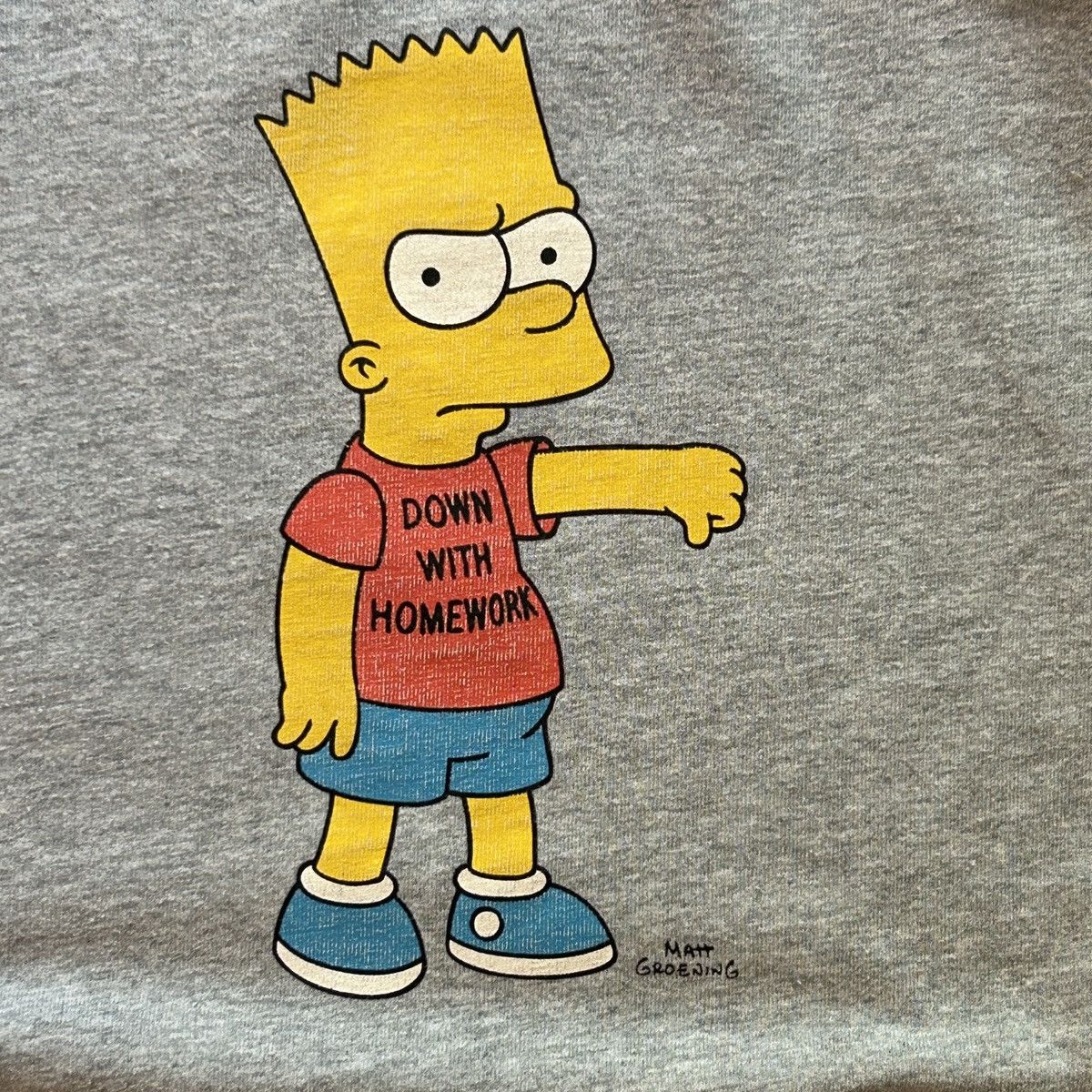 Other Simpson Tee “ Down With Homework” Size US XL / EU 56 / 4 - 2 Thumbnail