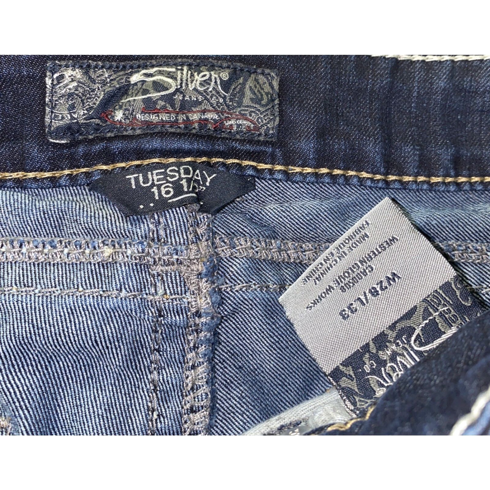 Silver Jeans Co. Silver Jeans Tuesday Womens Jeans Blue Denim 30 In Inseam 33 In Regular Size 30 X 33 28 X 33 Actual 30 X 33 Color Blue Mens Womens Girls? Size 30" / US 8 / IT 44 - 5 Thumbnail