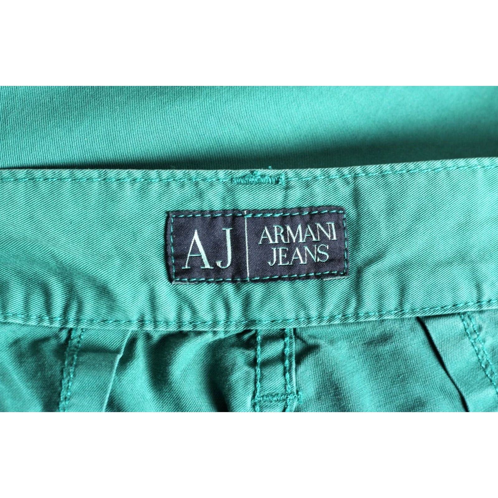 Vintage ARMANI JEANS Trousers Pants Men Green Regular Fit Size W31 L33 DZ6286 Size US 31 - 7 Thumbnail