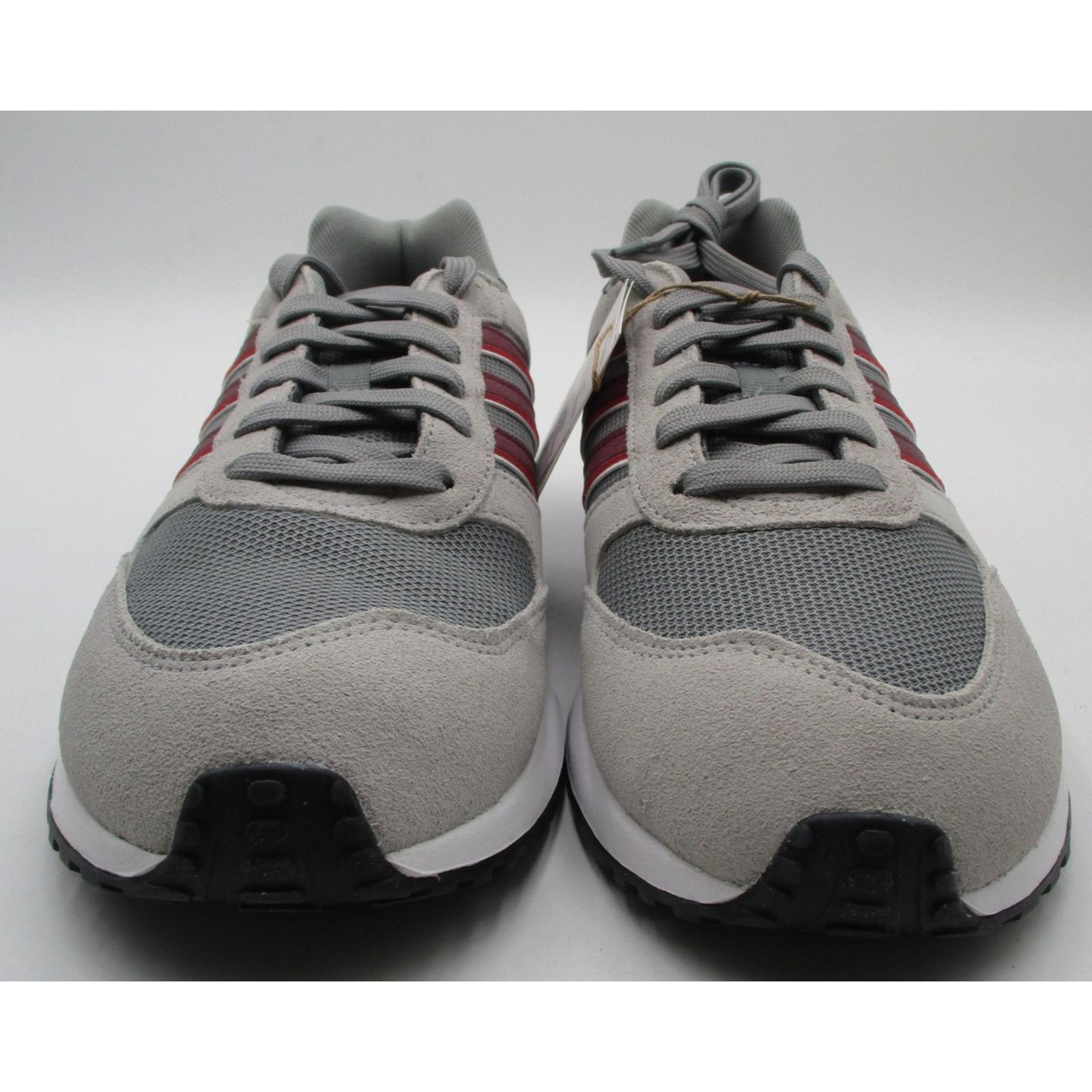 Adidas Adidas Run 80s Mens Size 10.5 Gray Burgundy Suede Sneakers Size US 10 / EU 43 - 5 Thumbnail