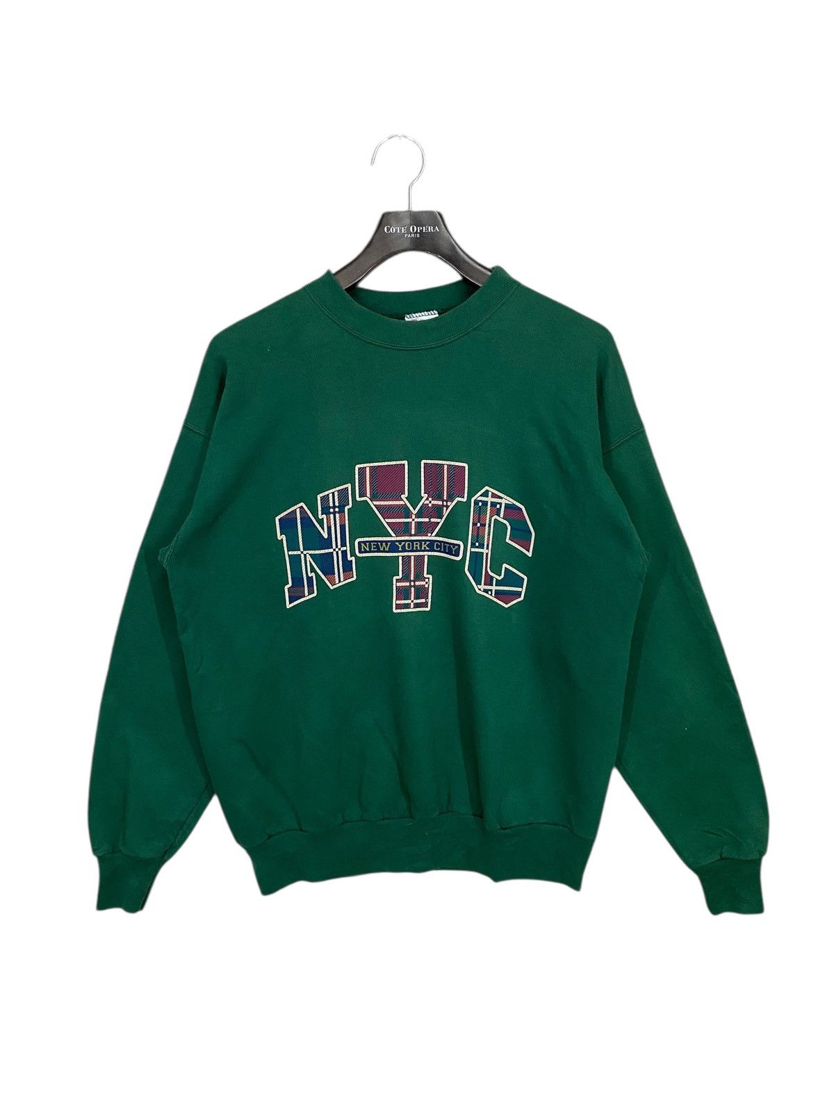 NFL × Vintage Vintage 90s new york city sweatshirt crewneck pullover Size US L / EU 52-54 / 3 - 1 Thumbnail