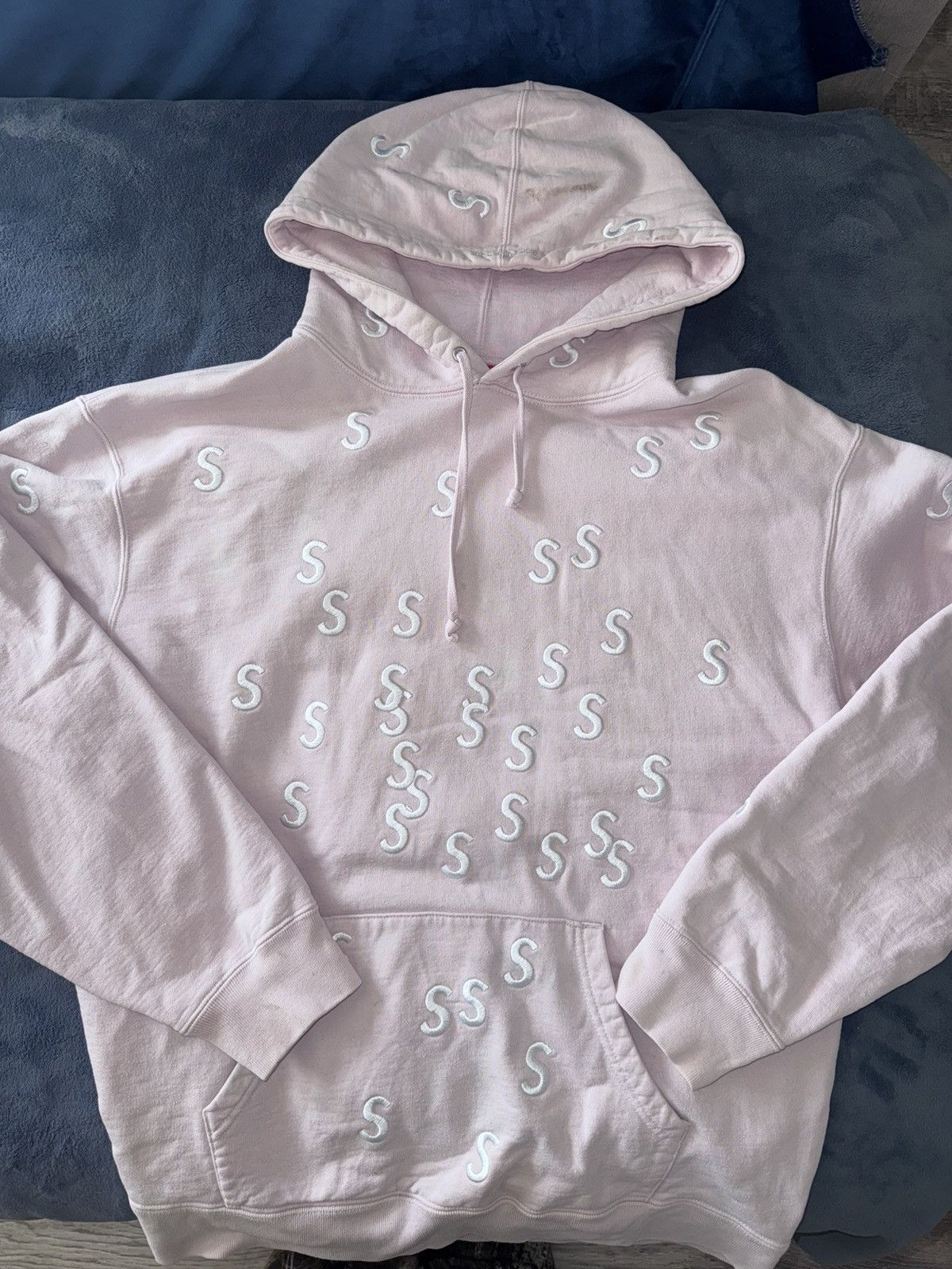 Supreme Supreme Embroidered S Hooded Sweatshirt Size US L / EU 52-54 / 3 - 1 Thumbnail