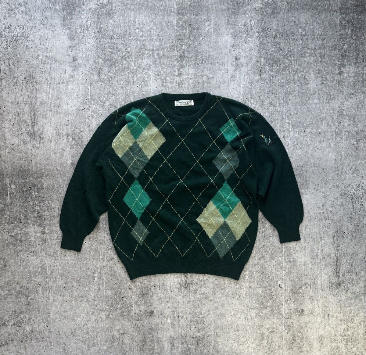 Burberry Burberrys Rare Vintage Sweater Luxury Lambswool knitwear Size US L / EU 52-54 / 3 - 1 Thumbnail